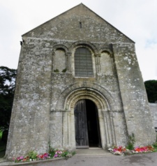 The west front of the priory church