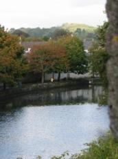 The moat viewed from the South tower