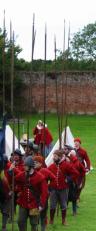 Pikemen prepare to march into battle