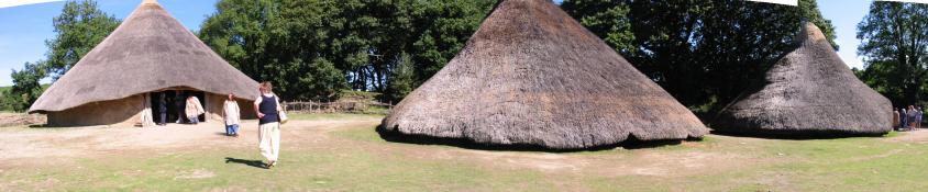 Three roundhouses