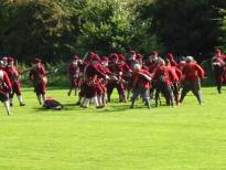 Musketeers in hand-to-hand combat