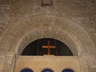 Carving around a former doorway